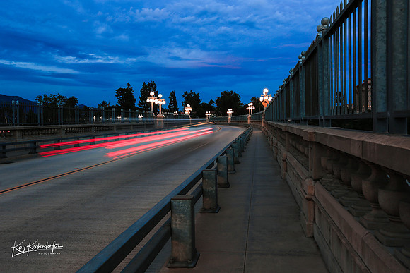Streaks of Light on the Colorado Bridge