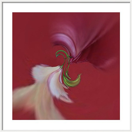This shows what the image looks like over a couch at the overall dimensions of 24.5"x24.5"