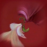 Zen. This is 30"x30" printed on metal, which brings out the vibrancy of the colors.