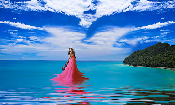 Water Music Series: Bel Canto. This is 24"x16" printed on metal, bringing out vibrant colors.